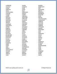 240 7th Grade Vocabulary Words