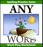 AnyWord Word Play Worksheets eBook cover