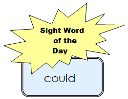 Sight Word of the Day example