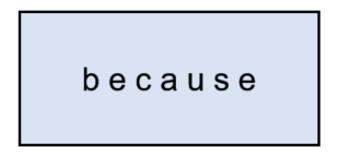 because - with vowels