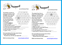 7 Letter Word Scramble : Buzzwords 25-26