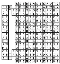 Coffee Cup Word Search from Word-Game-World