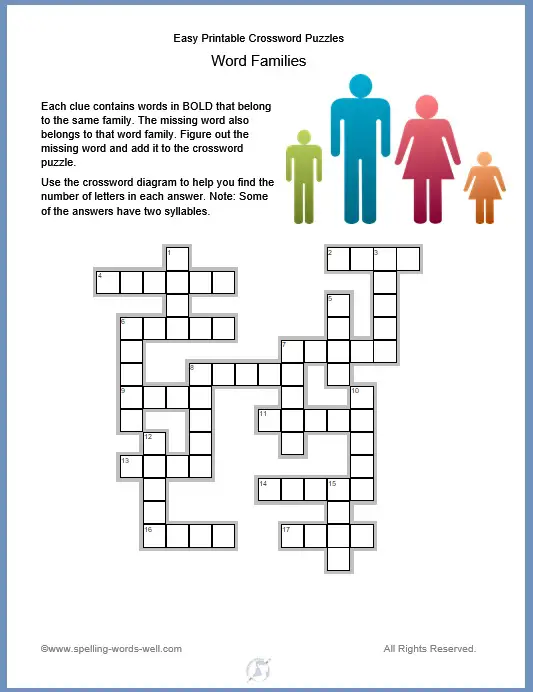 Ridiculous easy crossword puzzles printable | Tara Blog
