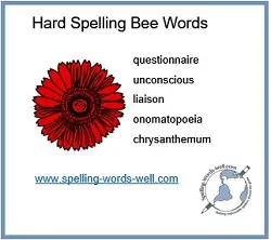 hard spelling bee words optimized 24