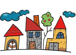 houses drawn by kids