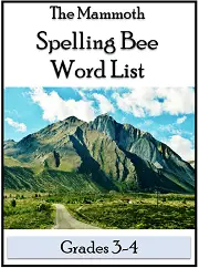 Mammoth Spelling Bee Word Lists