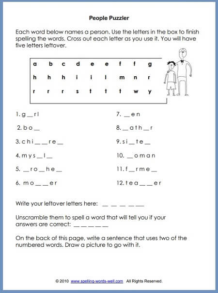 printable school worksheets for 2nd graders