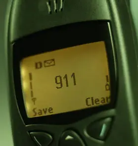 phone reading "911"