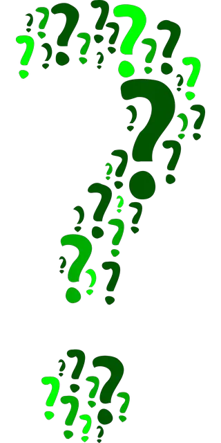 green question marks