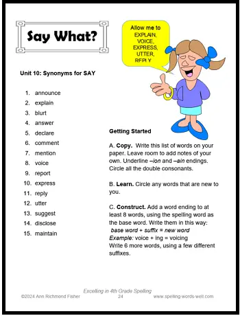 Grade 4 Excelling Book - Say What