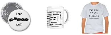 Spelling Bee Awards from the Zazzle Store of Spelling Words Well