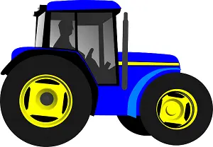 blue tractor