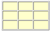 3 x 3 empty diagram for letters